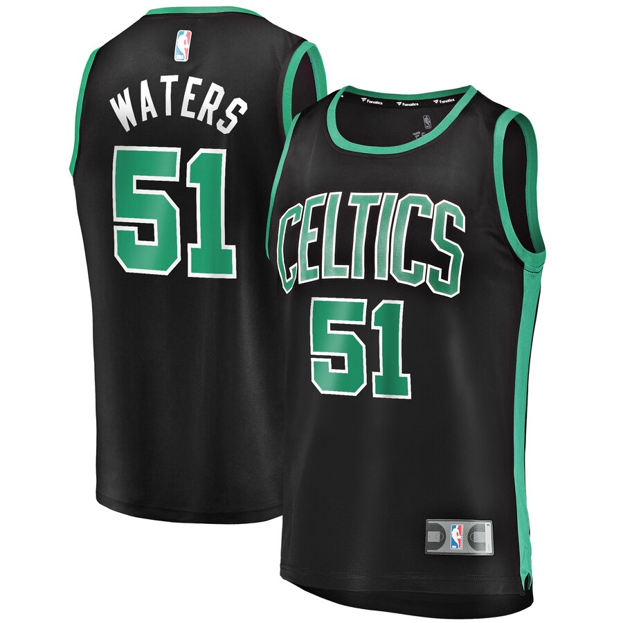 Tremont Waters Boston Celtics Fanatics Branded Fast Break Replica Player Basketball Jersey - Statement Edition - Black