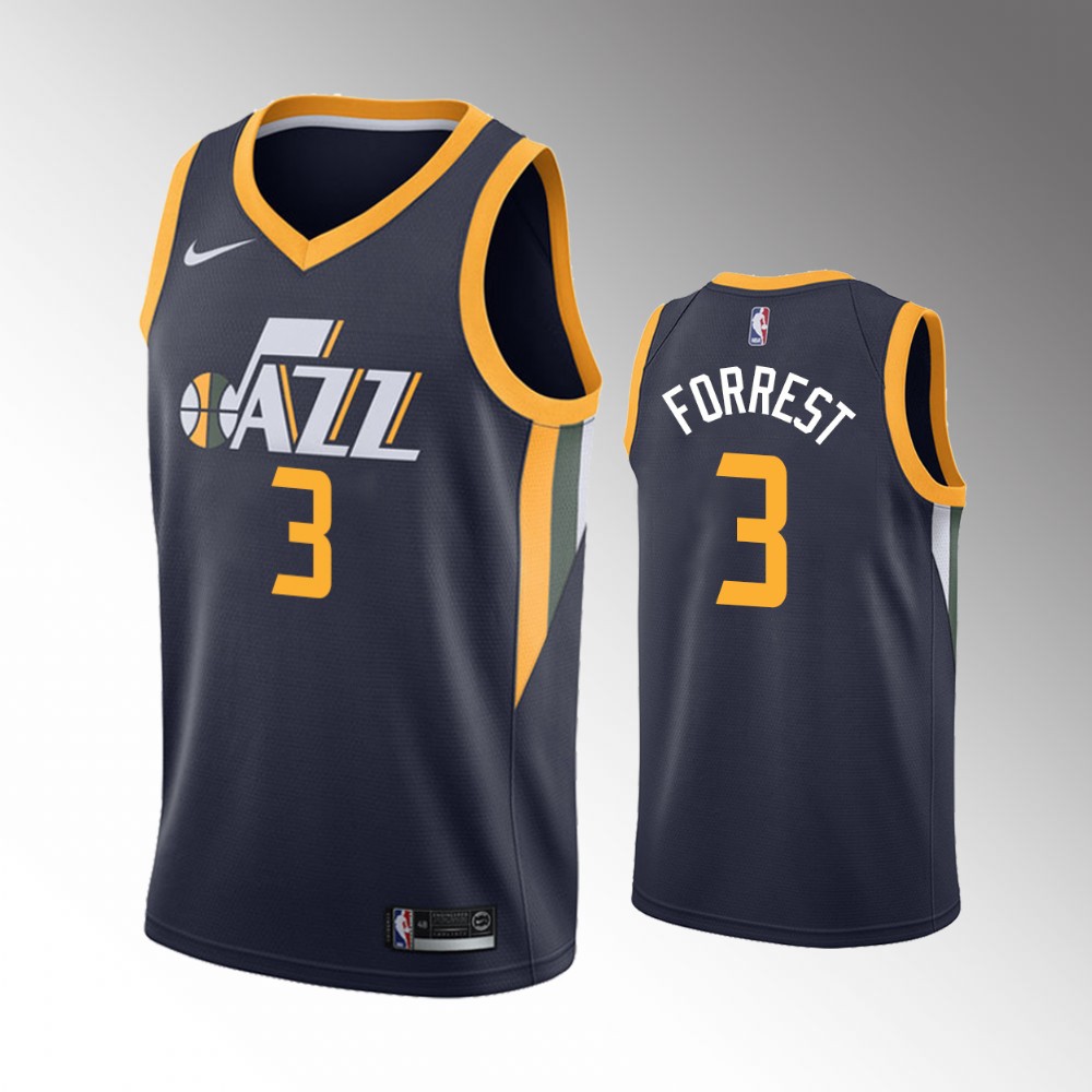 Trent Forrest Utah Jazz 2021 Icon Edition Navy Basketball Jersey