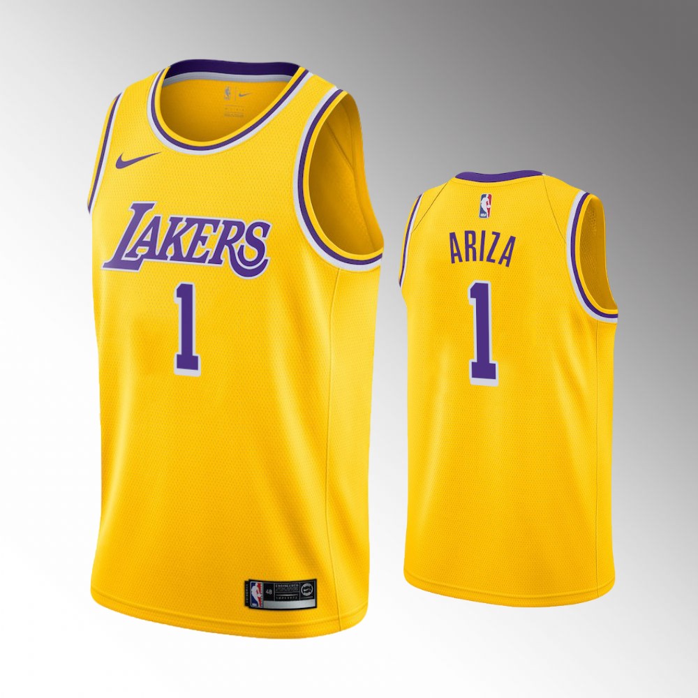 Trevor Ariza Los Angeles Lakers 2021 Icon Edition Gold 2021 Trade Basketball Jersey