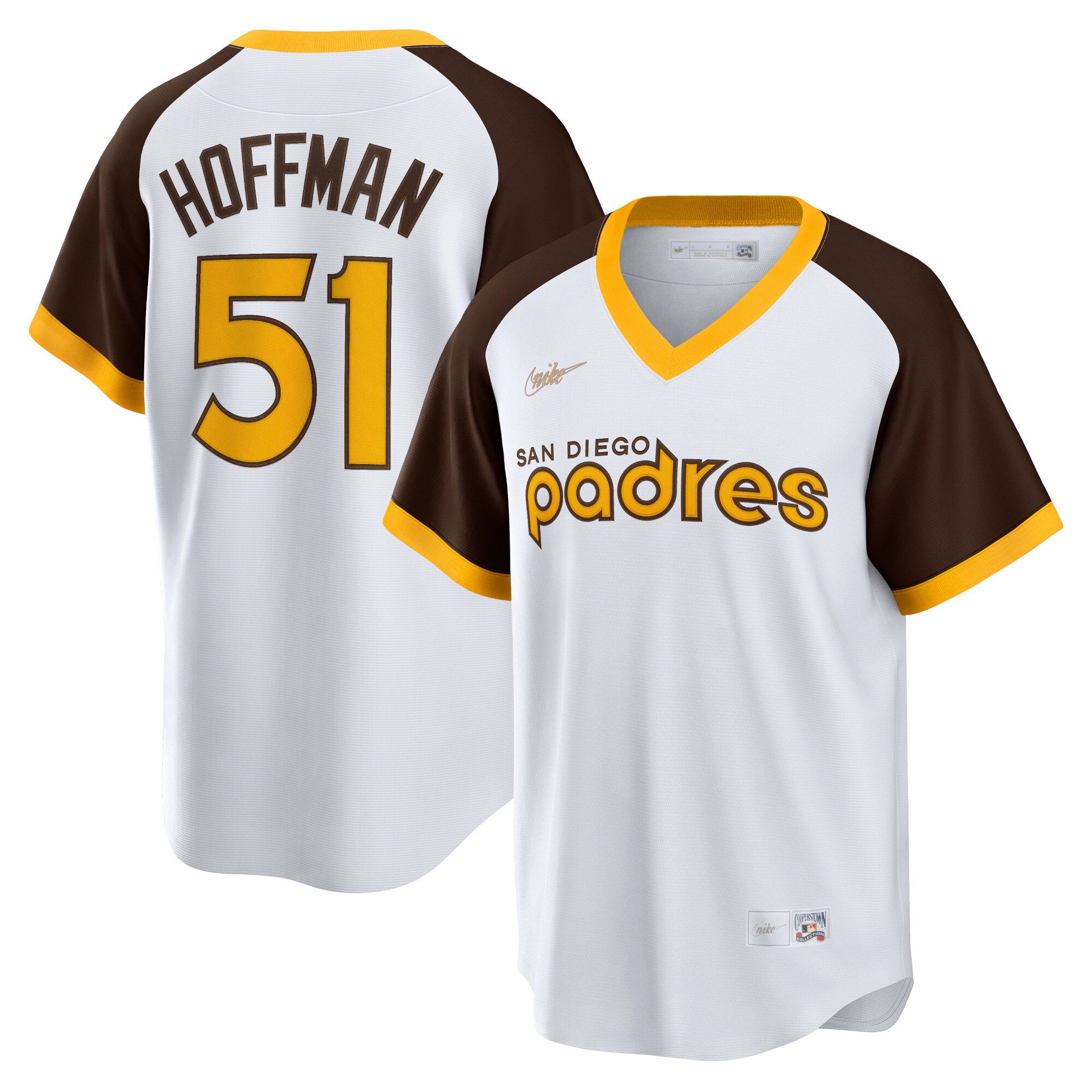 Trevor Hoffman San Diego Padres Home Cooperstown Collection Player Baseball Jersey – White