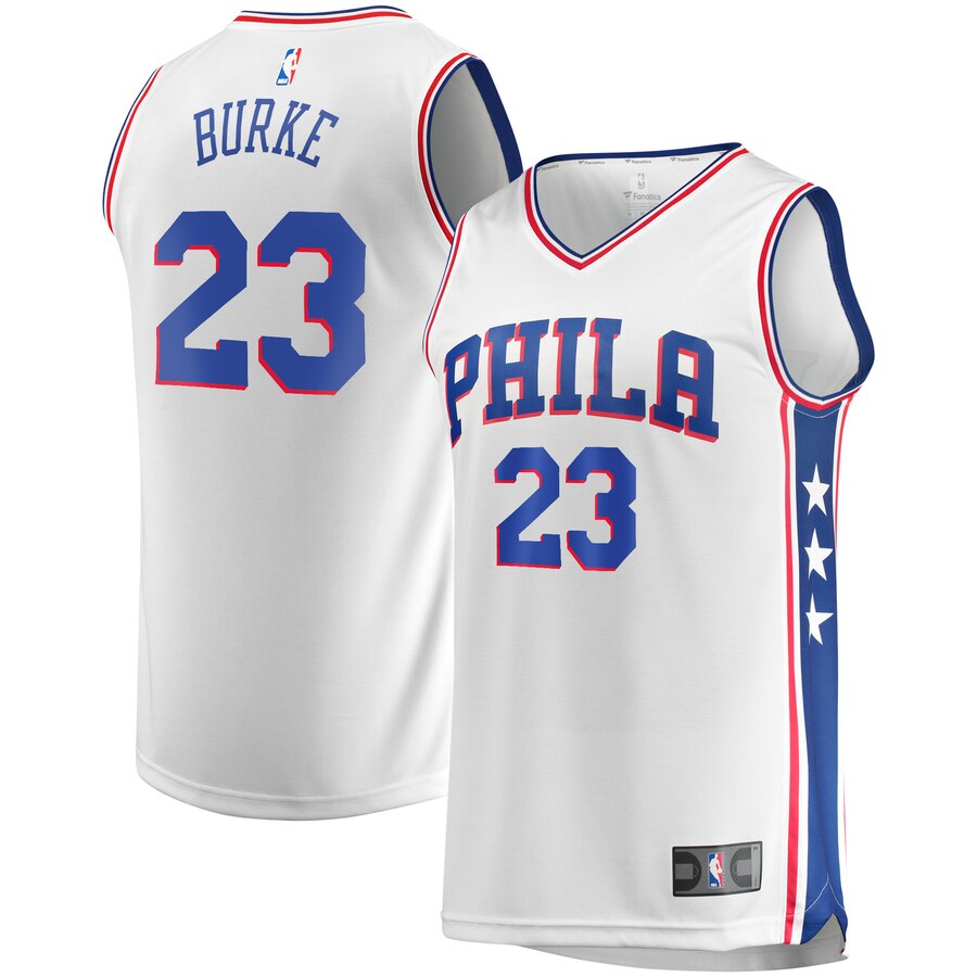 Trey Burke Philadelphia 76ers Fanatics Branded Fast Break Replica Player Team Basketball Jersey - Association Edition - White