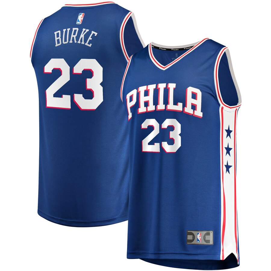 Trey Burke Philadelphia 76ers Fanatics Branded Fast Break Replica Player Team Basketball Jersey - Icon Edition - Royal