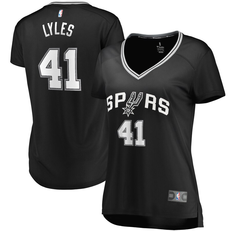 Trey Lyles San Antonio Spurs Fanatics Branded Women's Fast Break Replica Player Basketball Jersey - Icon Edition - Black