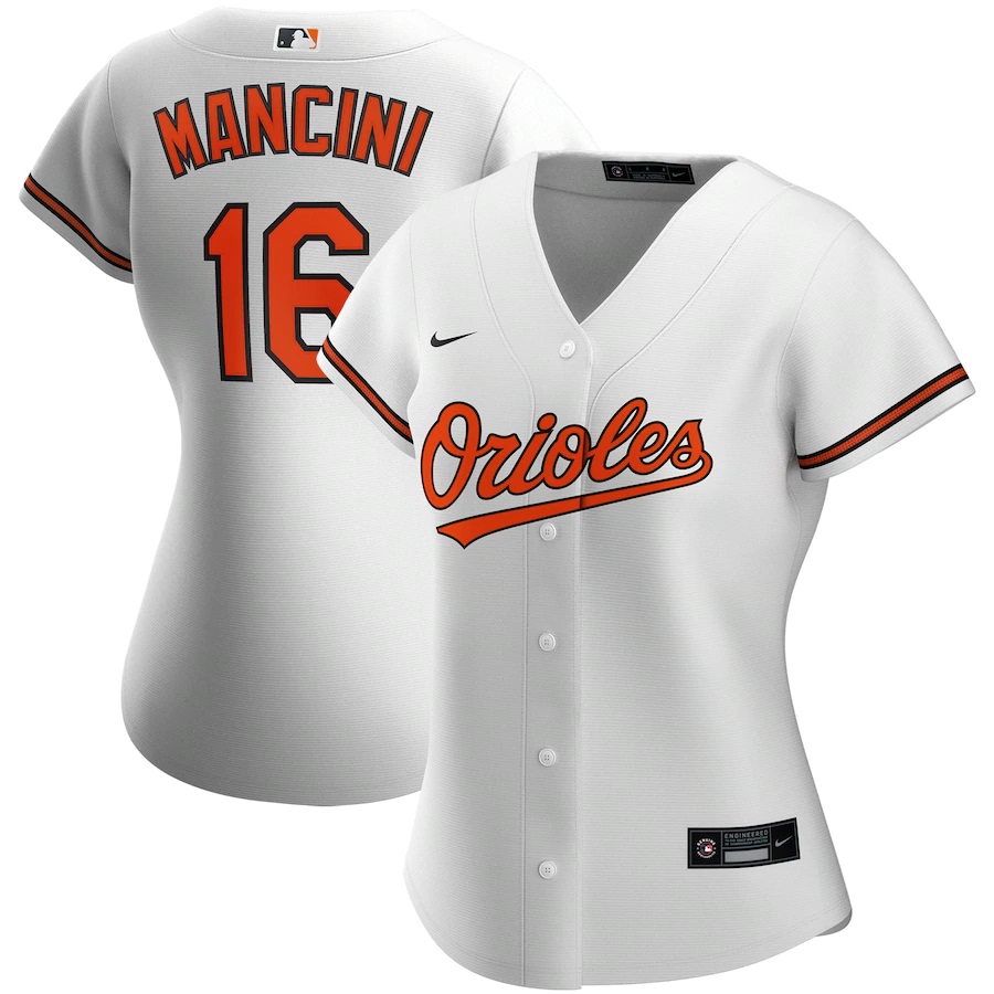 Trey Mancini Baltimore Orioles Women's Home 2020 Replica Player Baseball Jersey ÃƒÂ¢Ã¢â€šÂ¬Ã¢â‚¬Å“ White