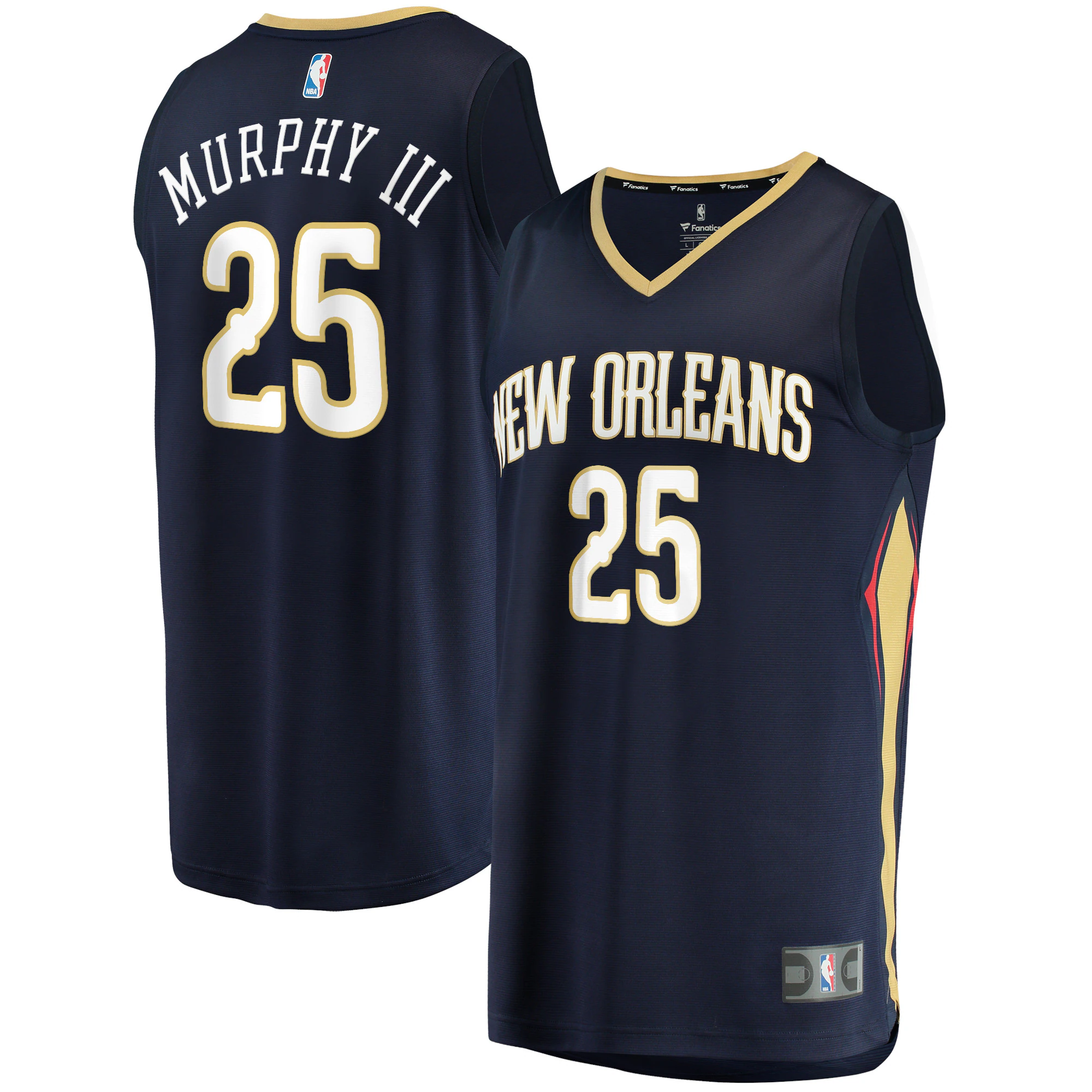 Trey Murphy Iii New Orleans Pelicans Fanatics Branded 2021/22 Fast Break Replica Basketball Jersey - Icon Edition - Navy
