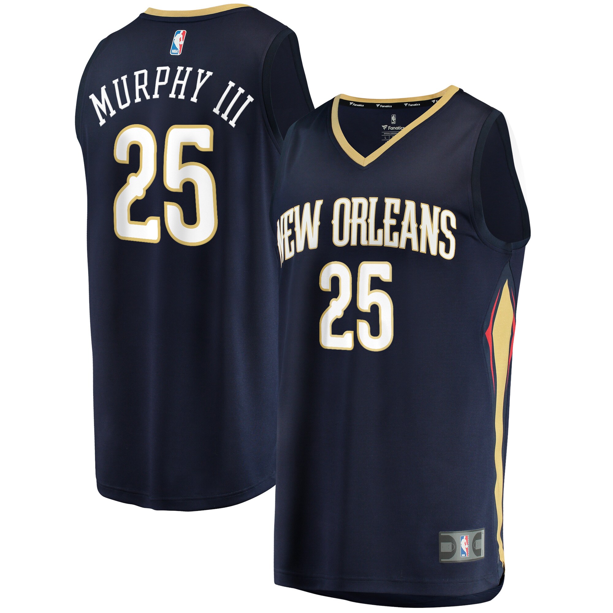 Trey Murphy Iii New Orleans Pelicans Fanatics Fast Break Replica Basketball Jersey - Icon Edition - Navy