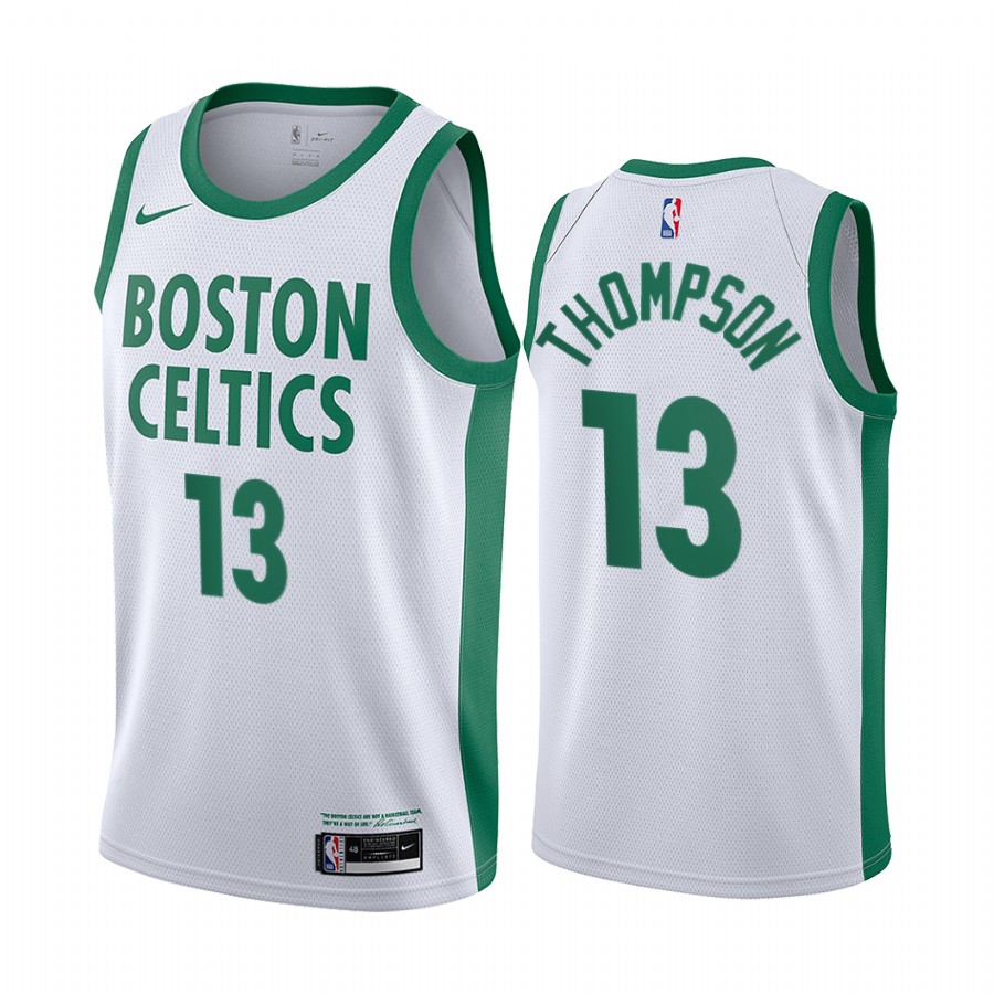 Tristan Thompson Boston Celtics 2020-21 White City Basketball Jersey 2020 Trade