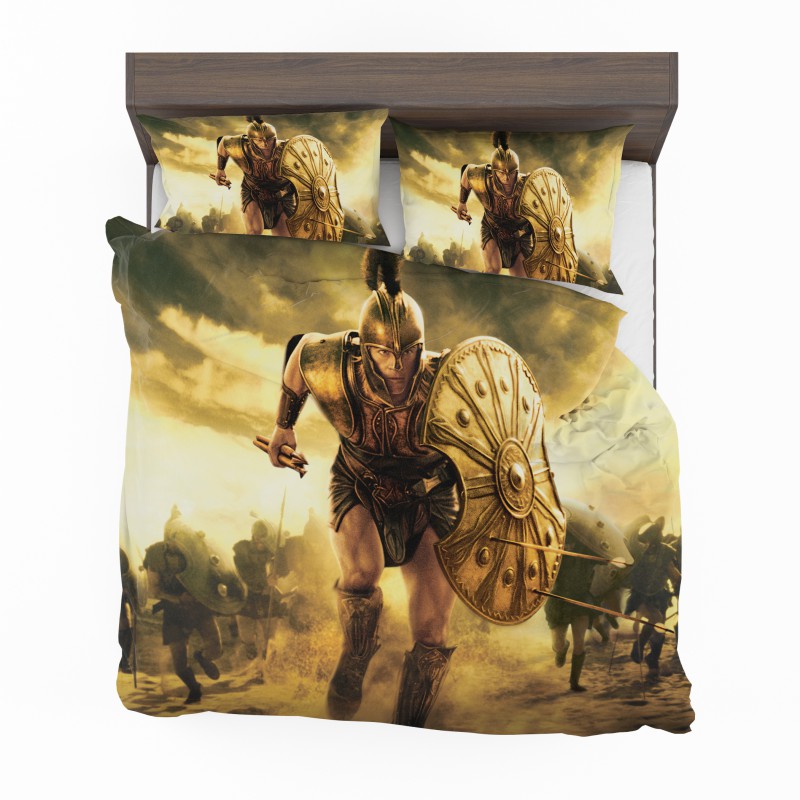 Alternative view of Troy Achilles Brad Pitt Adventure Bedding Set - Custom Bedding Set
