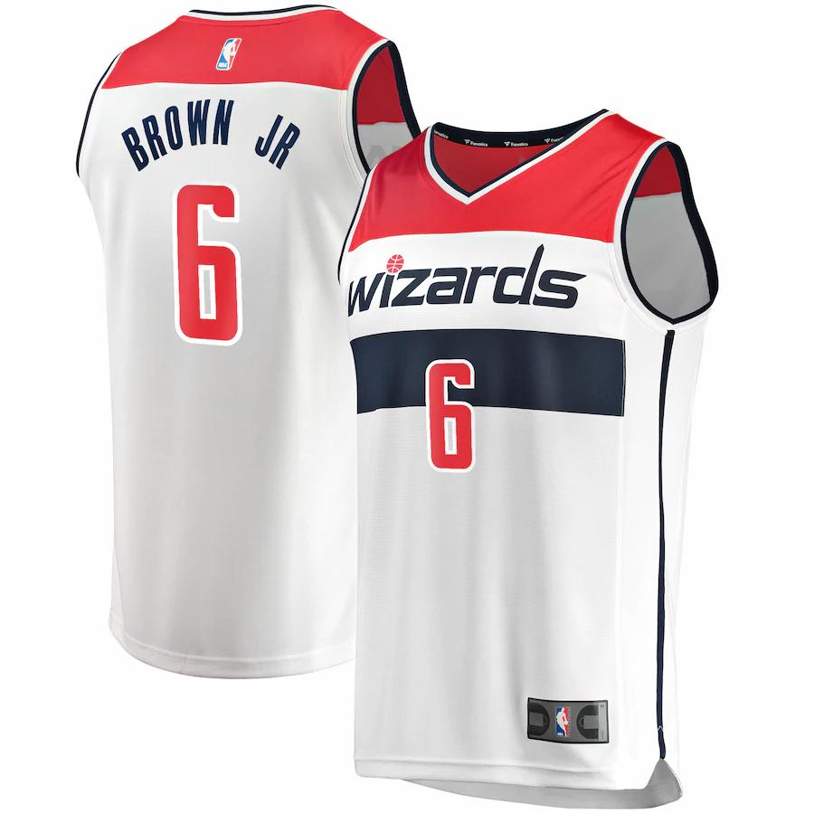 Troy Brown Jr. Washington Wizards Fanatics Branded Fast Break Player Basketball Jersey - Association Edition - White