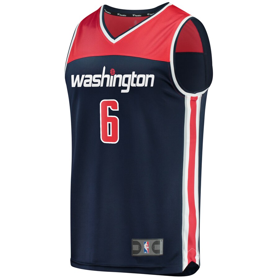 Alternative view of Troy Brown Jr. Washington Wizards Fanatics Branded Youth Fast Break Player Basketball Jersey - Statement Edition - Navy