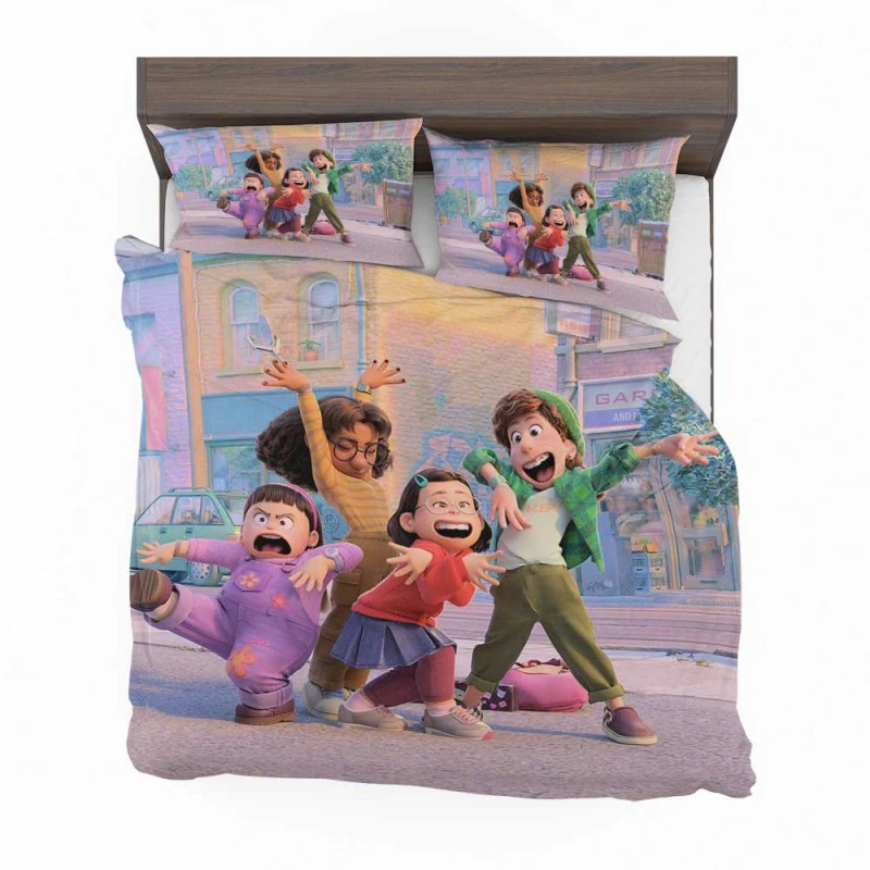 Alternative view of Turning Red Movie Comedy Fantasy Bedding Set - Custom Bedding Set