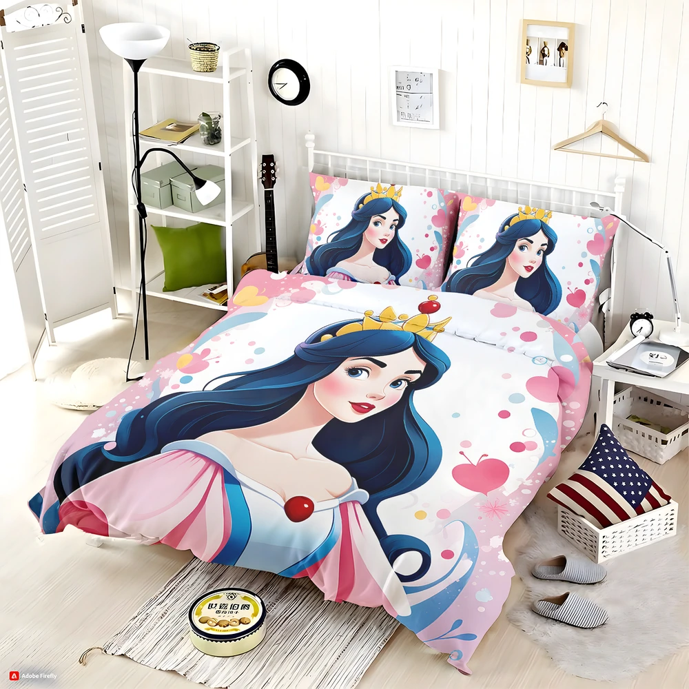 Twin Queen Size Disney Princess Bedding Set - Custom Bedding Set