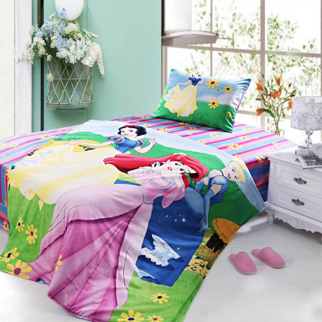Twin Size Girls Princess Bed Set - Custom Bedding Set