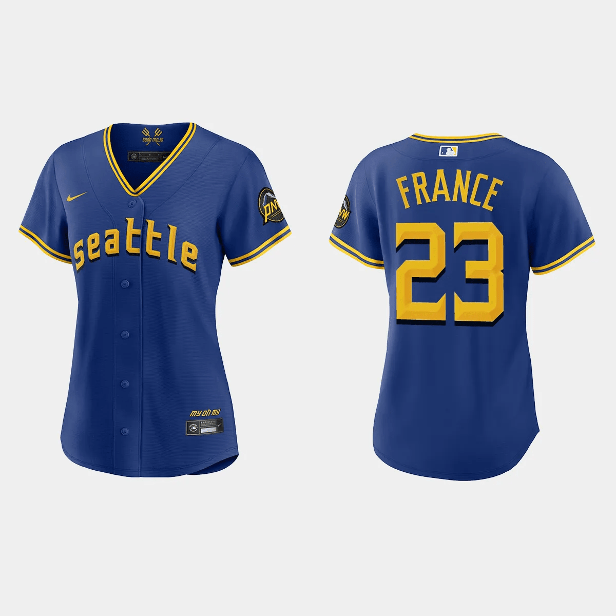 Ty France 23 Seattle Mariners 2023 City Connect Game Baseball Jersey - Women's Royal 