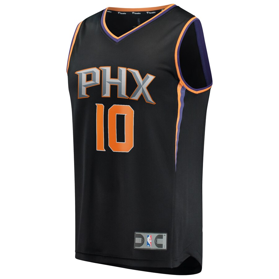 Alternative view of Ty Jerome Phoenix Suns Fanatics Branded Fast Break Replica Basketball Jersey Black - Statement Edition