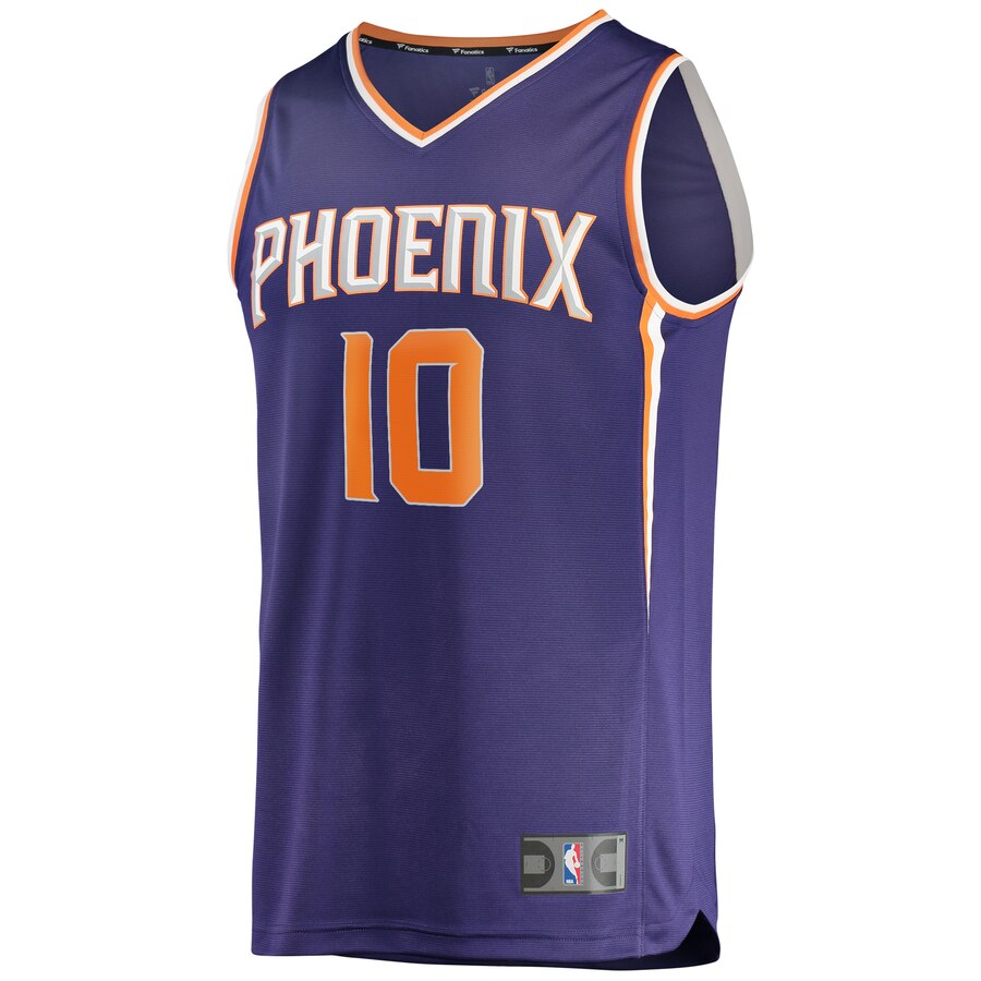 Alternative view of Ty Jerome Phoenix Suns Fanatics Branded Fast Break Replica Basketball Jersey Purple - Icon Edition