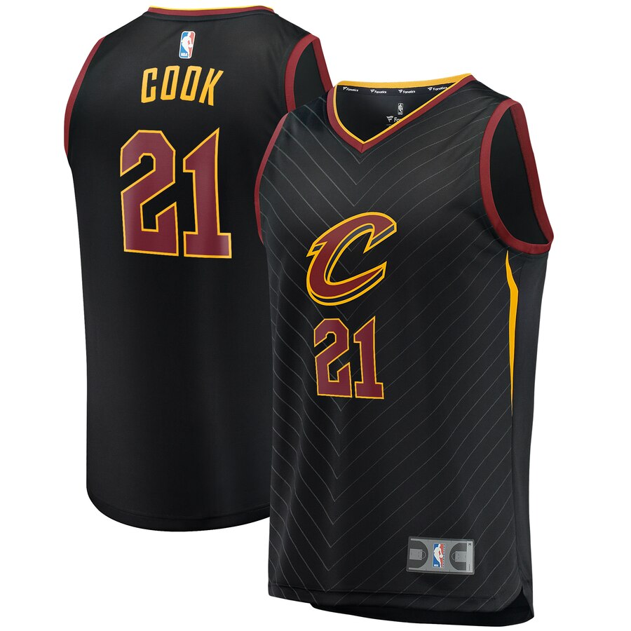 Tyler Cook Cleveland Cavaliers Fanatics Branded Fast Break Player Basketball Jersey – Statement Edition – Black