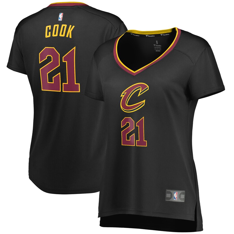 Tyler Cook Cleveland Cavaliers Fanatics Branded Women's Fast Break Player Basketball Jersey - Statement Edition - Black
