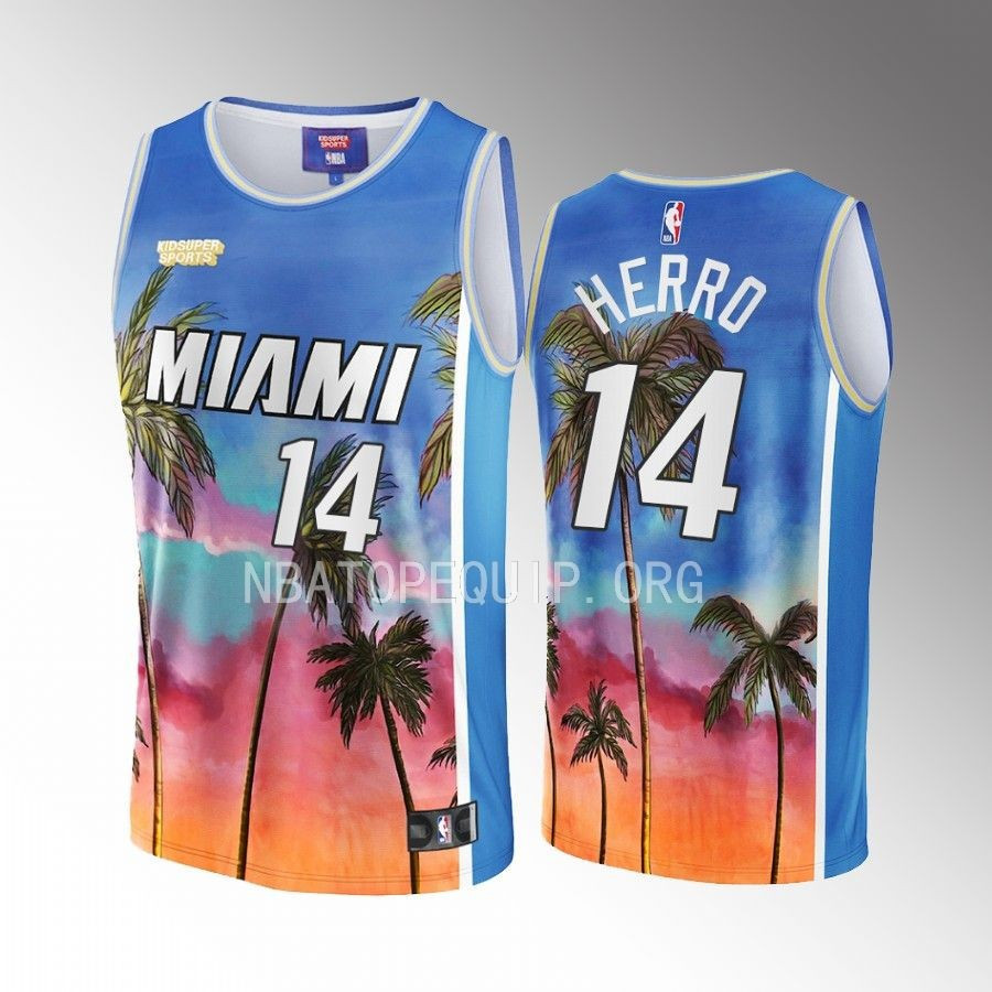 Tyler Herro 14 Miami Heat NBA & KidSuper Studios Unisex Hometown Basketball Jersey - JS916 