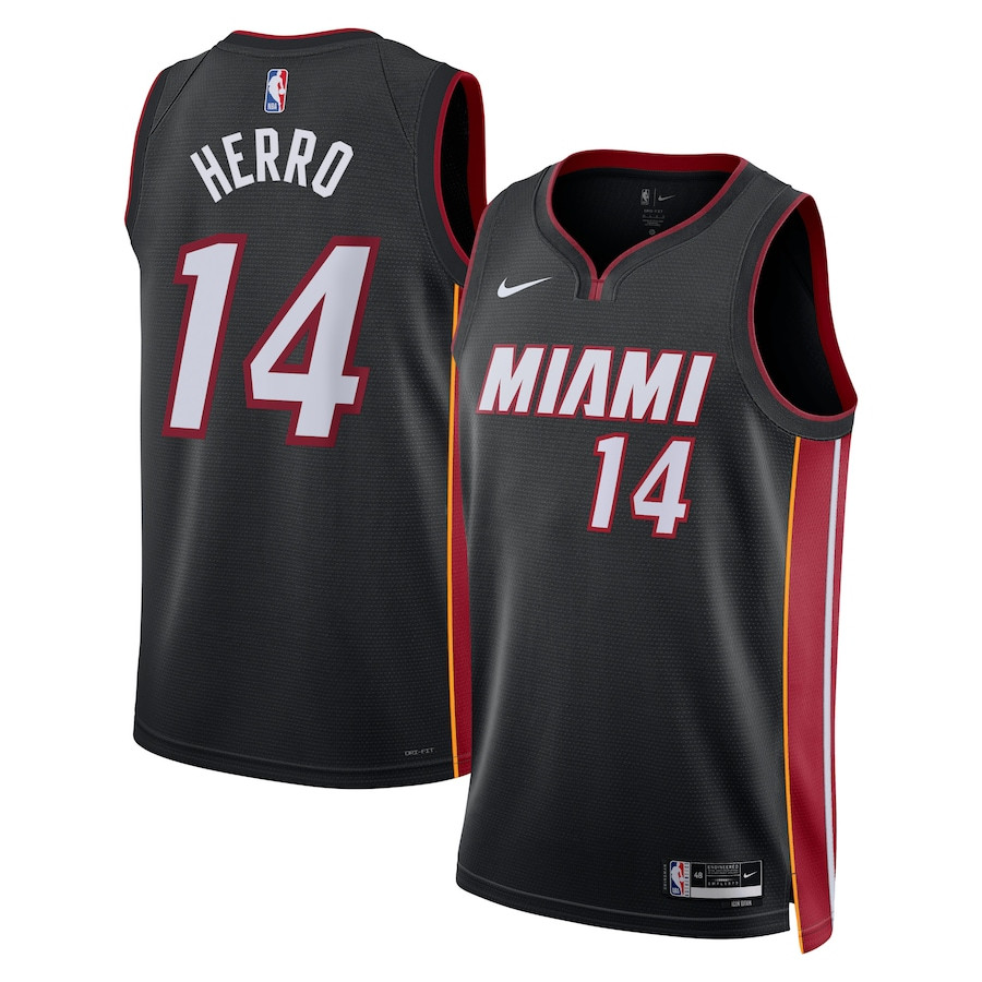 Tyler Herro 14 Miami Heat Unisex Swingman Basketball Jersey - Icon Edition - Black - JS641 