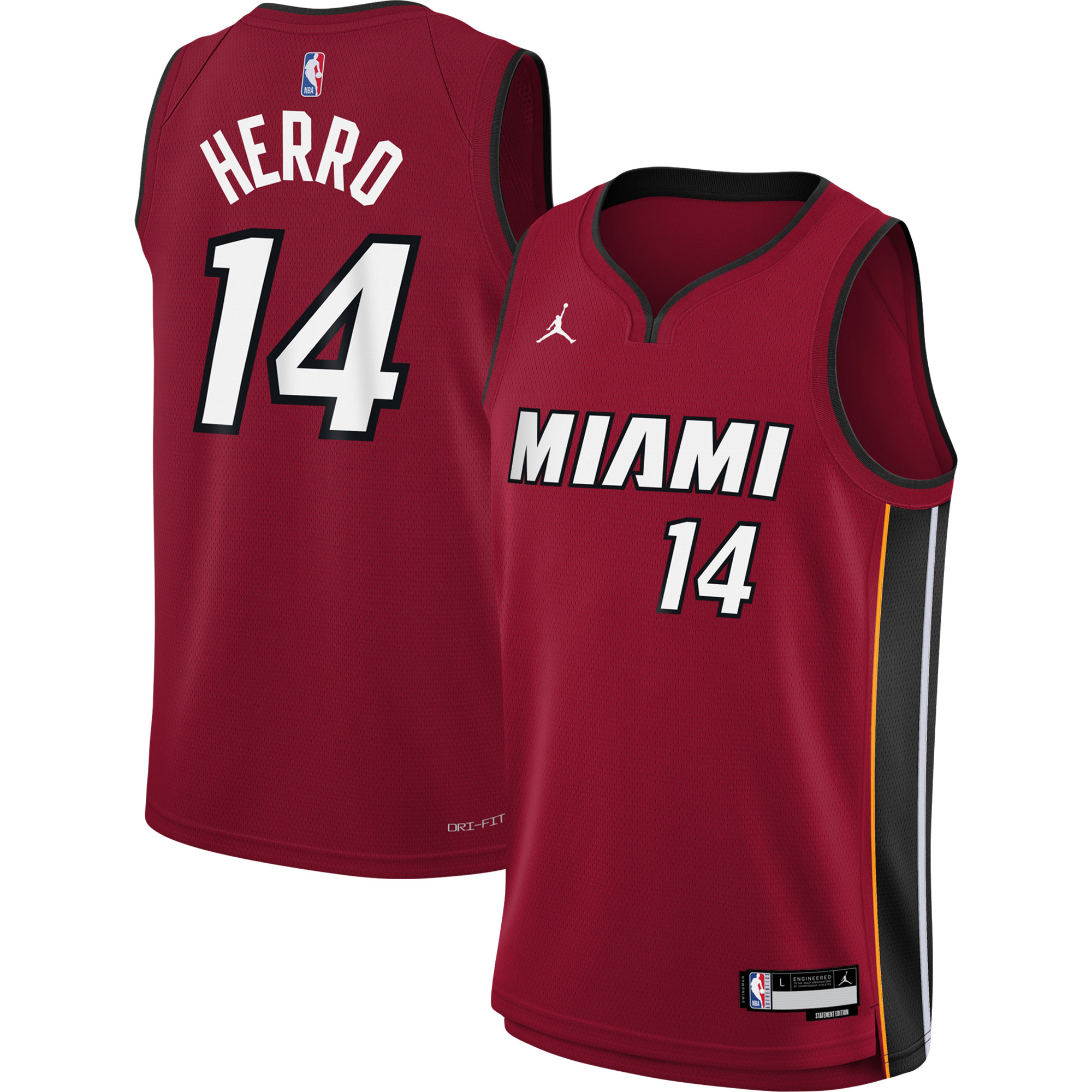 Tyler Herro Miami Heat Jordan Brand Youth Swingman Jersey - Statement Edition - Red