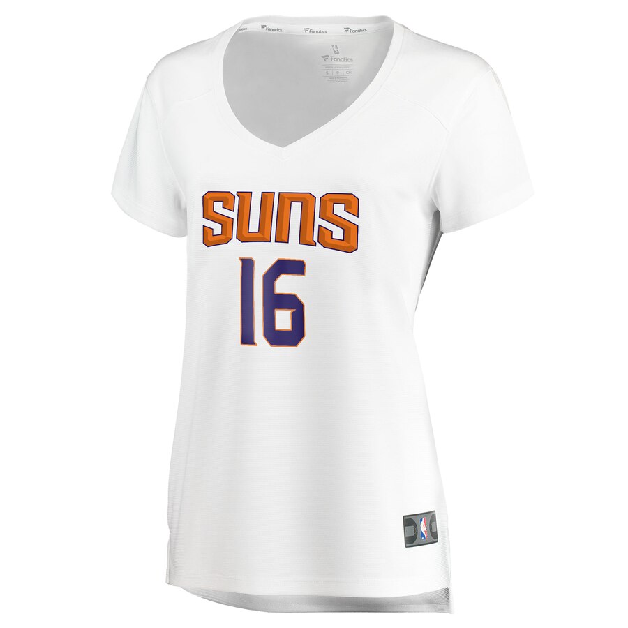 Alternative view of Tyler Johnson Phoenix Suns Fanatics Branded Women's Fast Break Player Replica Basketball Jersey - Association Edition - White