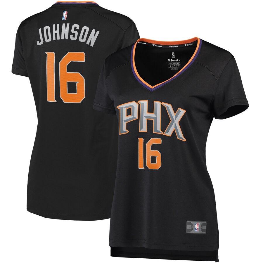Tyler Johnson Phoenix Suns Fanatics Branded Women's Fast Break Player Replica Basketball Jersey - Statement Edition - Black
