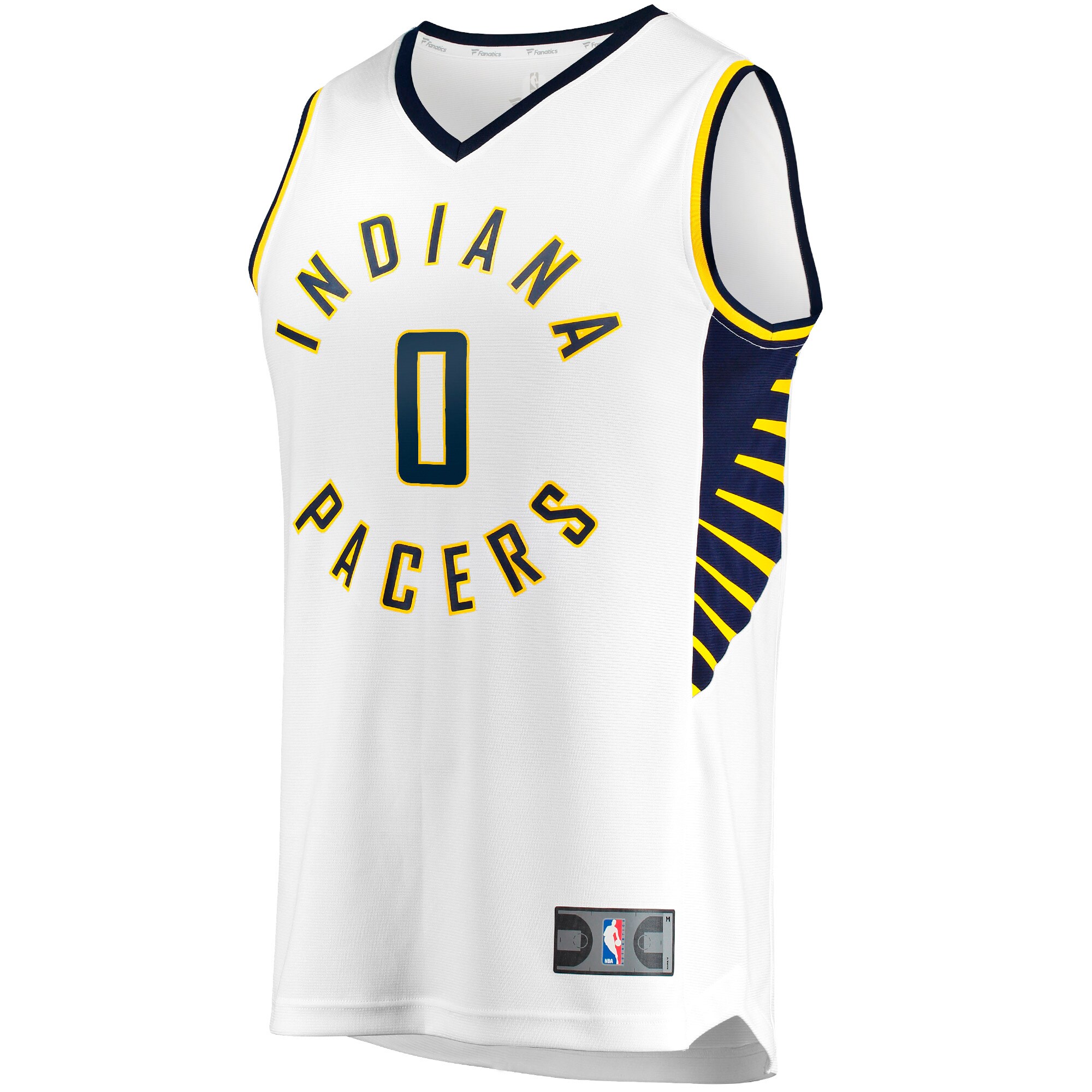 Alternative view of Tyrese Haliburton Indiana Pacers Fanatics Youth Fast Break Replica Basketball Jersey - Association Edition - White