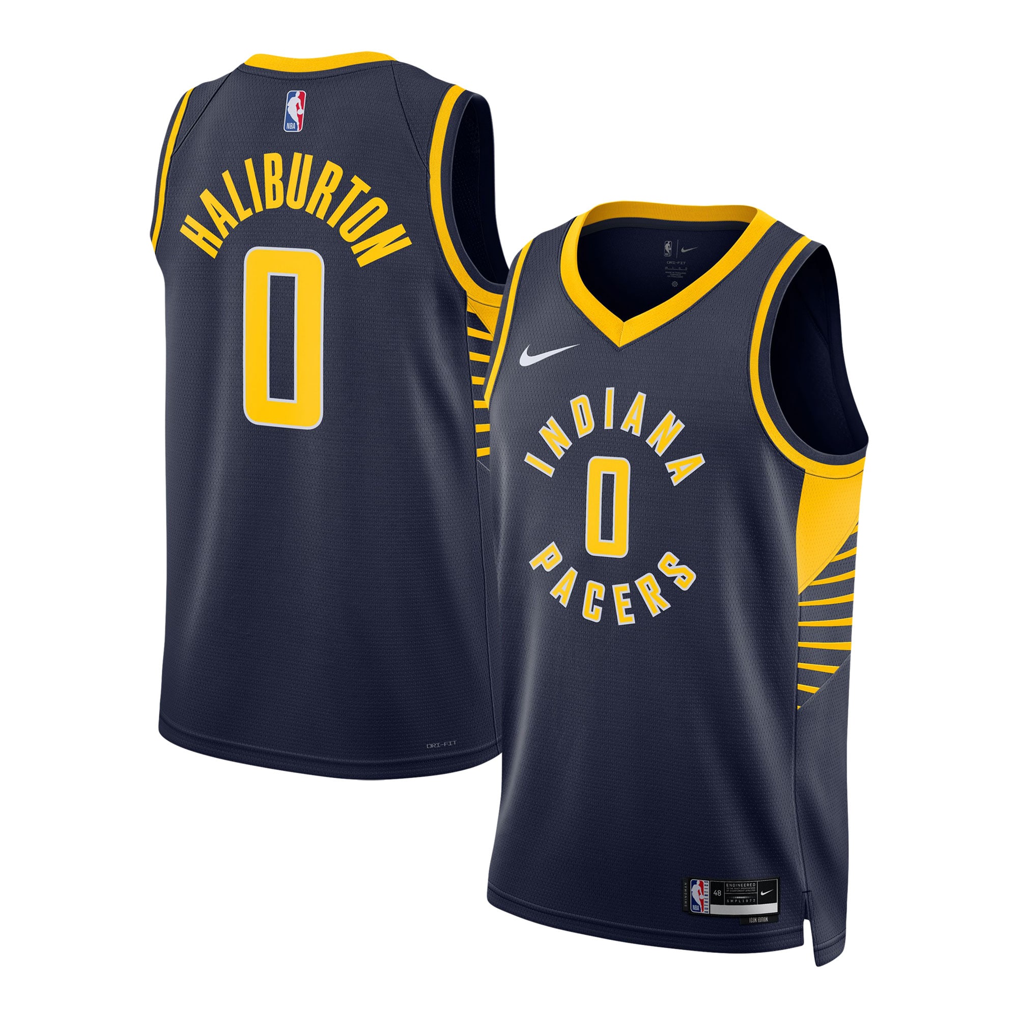 Tyrese Haliburton Indiana Pacers Unisex Swingman Basketball Jersey - Icon Edition - Navy