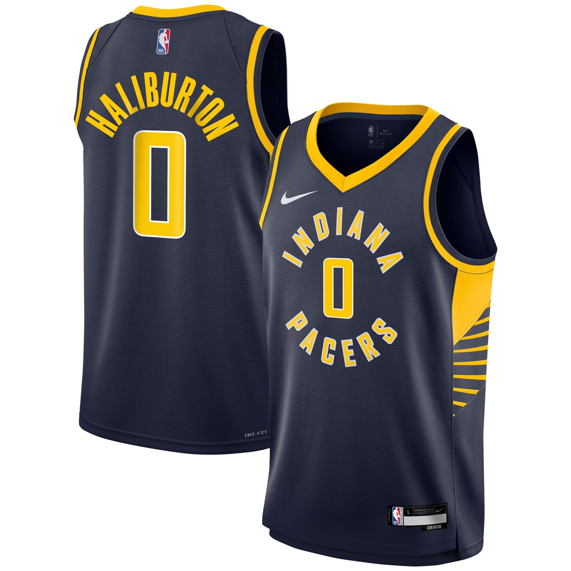 Tyrese Haliburton Indiana Pacers Youth Swingman Basketball Jersey - Icon Edition - Navy