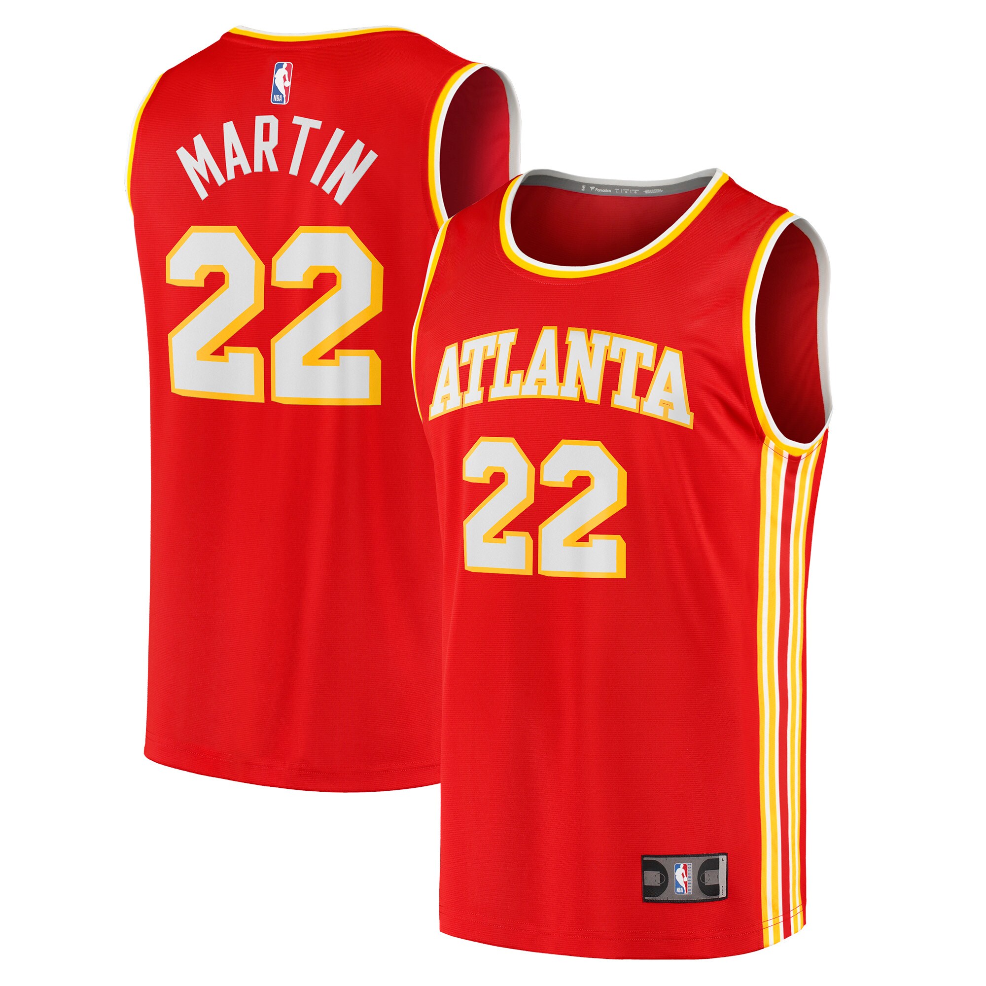 Tyrese Martin Atlanta Hawks Fanatics Branded 2021/22 Fast Break Replica Basketball Jersey - Icon Edition - Red