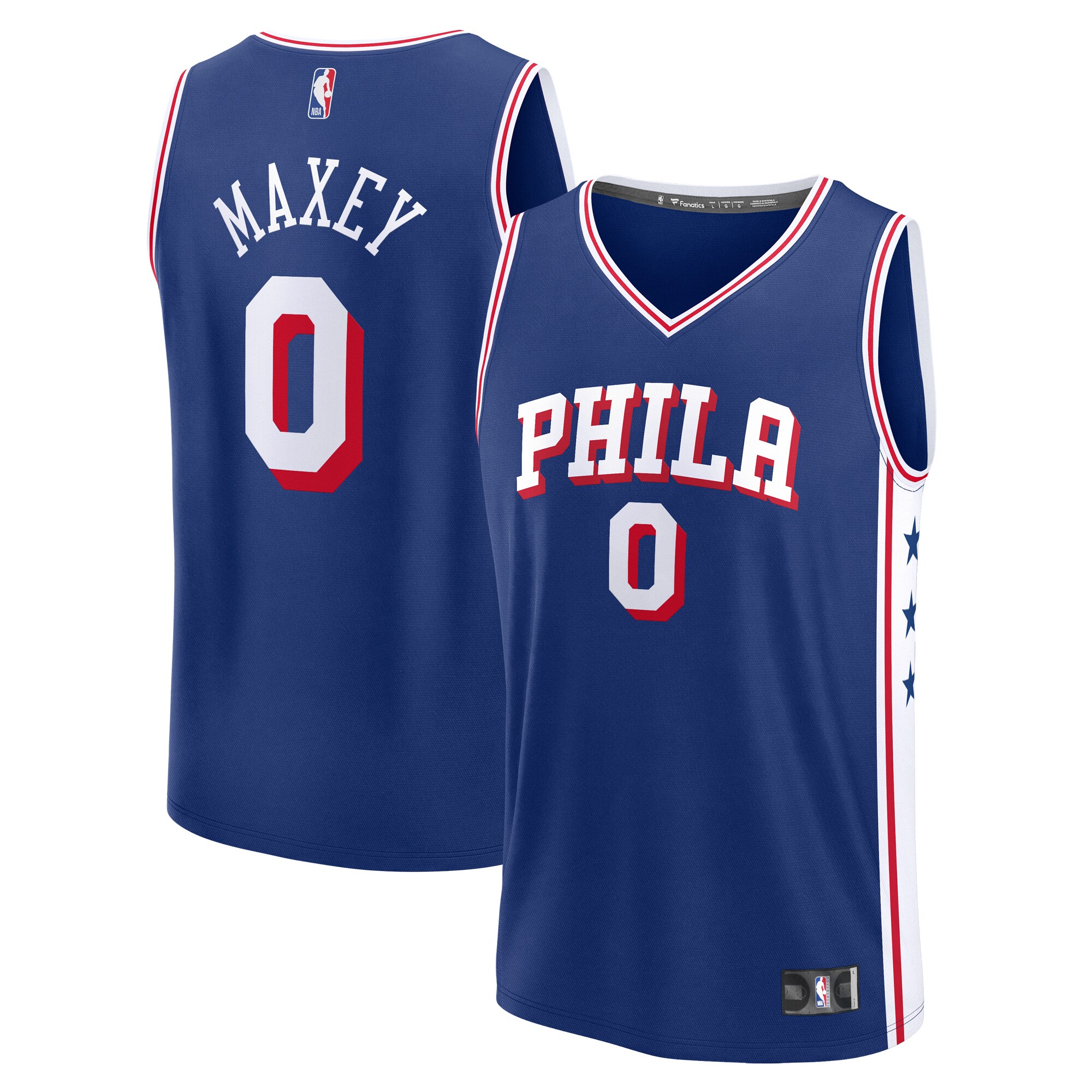 Tyrese Maxey Philadelphia 76ers Fanatics Youth Fast Break Replica Player Basketball Jersey - Icon Edition - Royal