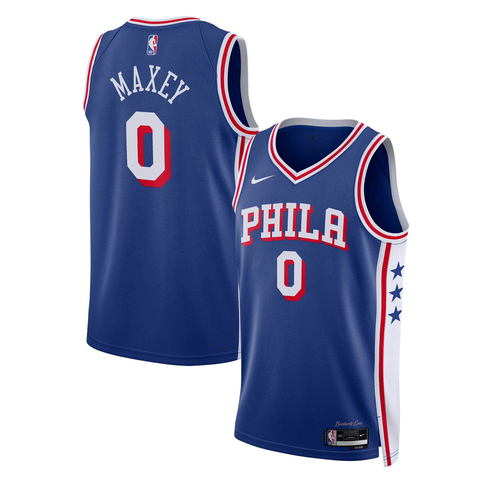 Tyrese Maxey Philadelphia 76ers Unisex Swingman Basketball Jersey – Icon Edition – Royal