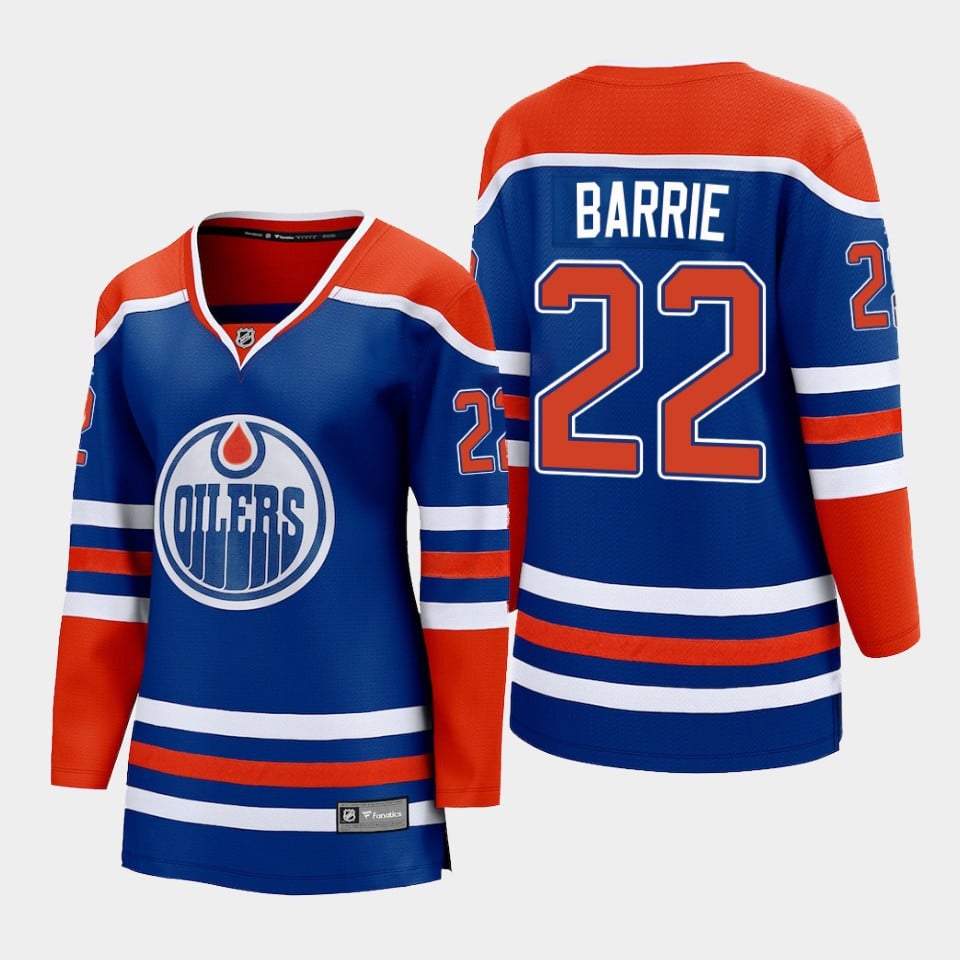 Tyson Barrie 22 Edmonton Oilers Home Hockey Jersey - Women - JS354 