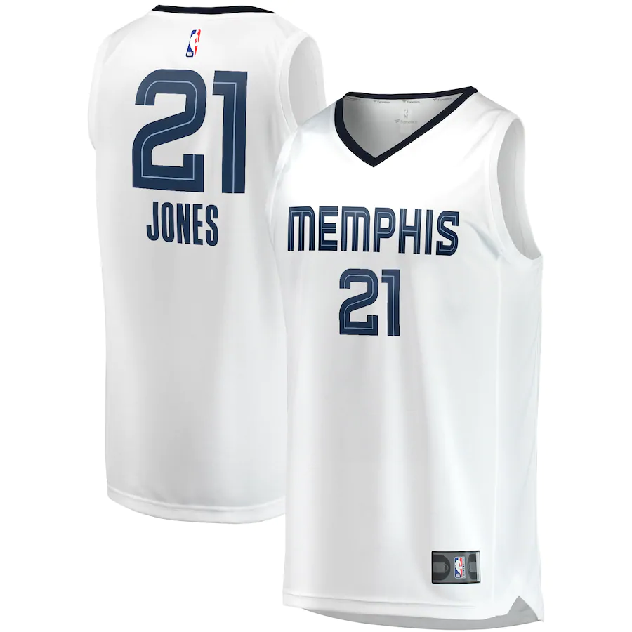 Tyus Jones Memphis Grizzlies Fanatics Branded Fast Break Player Basketball Jersey White - Association Edition