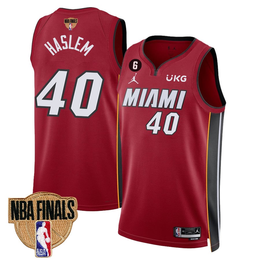 Udonis Haslem 40 Miami Heat Final Champions 2023 Swingman Basketball Jersey - Red - JS368 