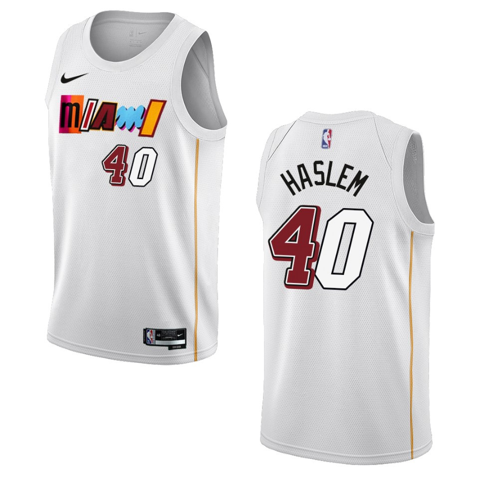 Udonis Haslem City Edition Miami Heat 2022-23 White Swingman Basketball Jersey