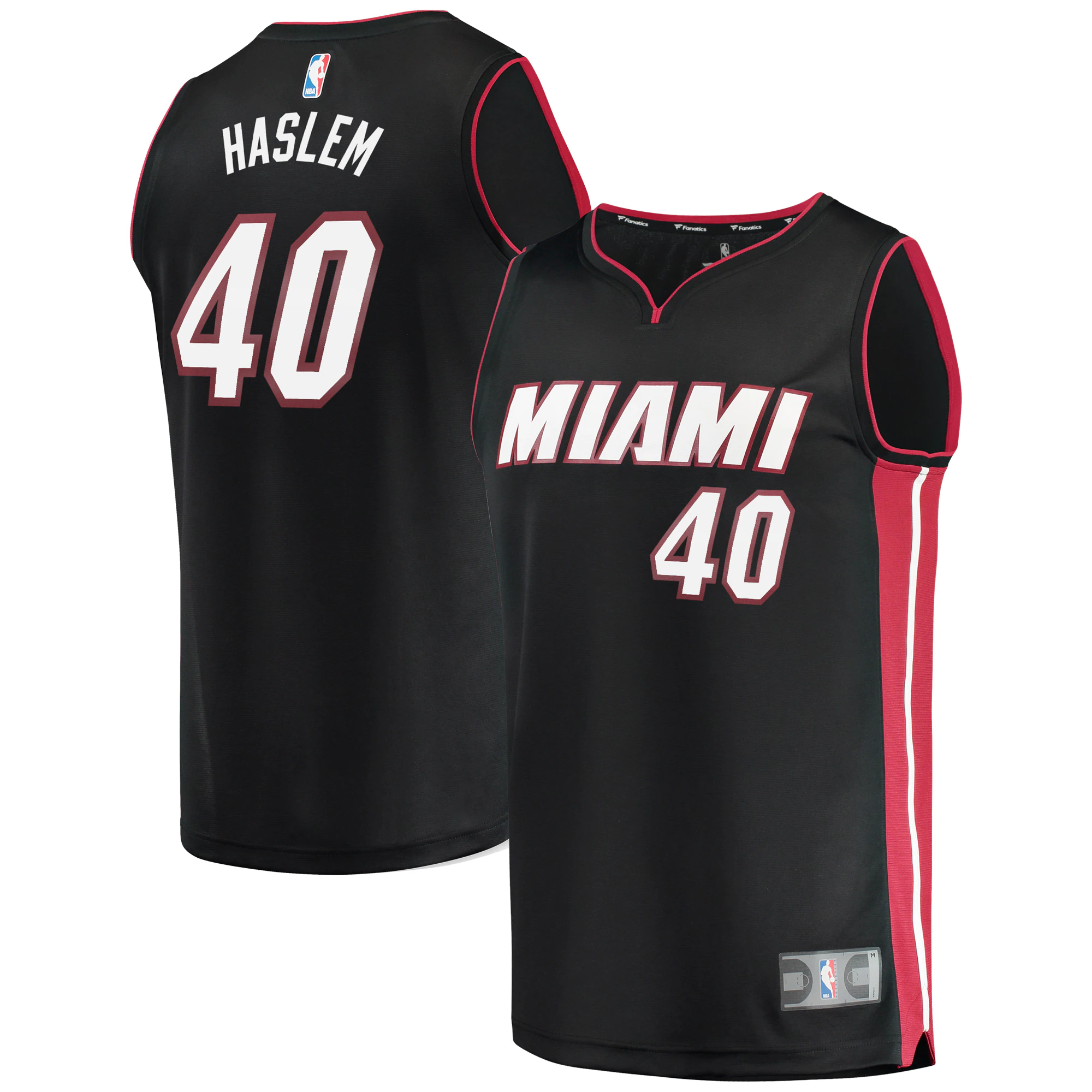 Udonis Haslem Miami Heat Fanatics Branded Fast Break Replica Player Basketball Jersey – Icon Edition – Black