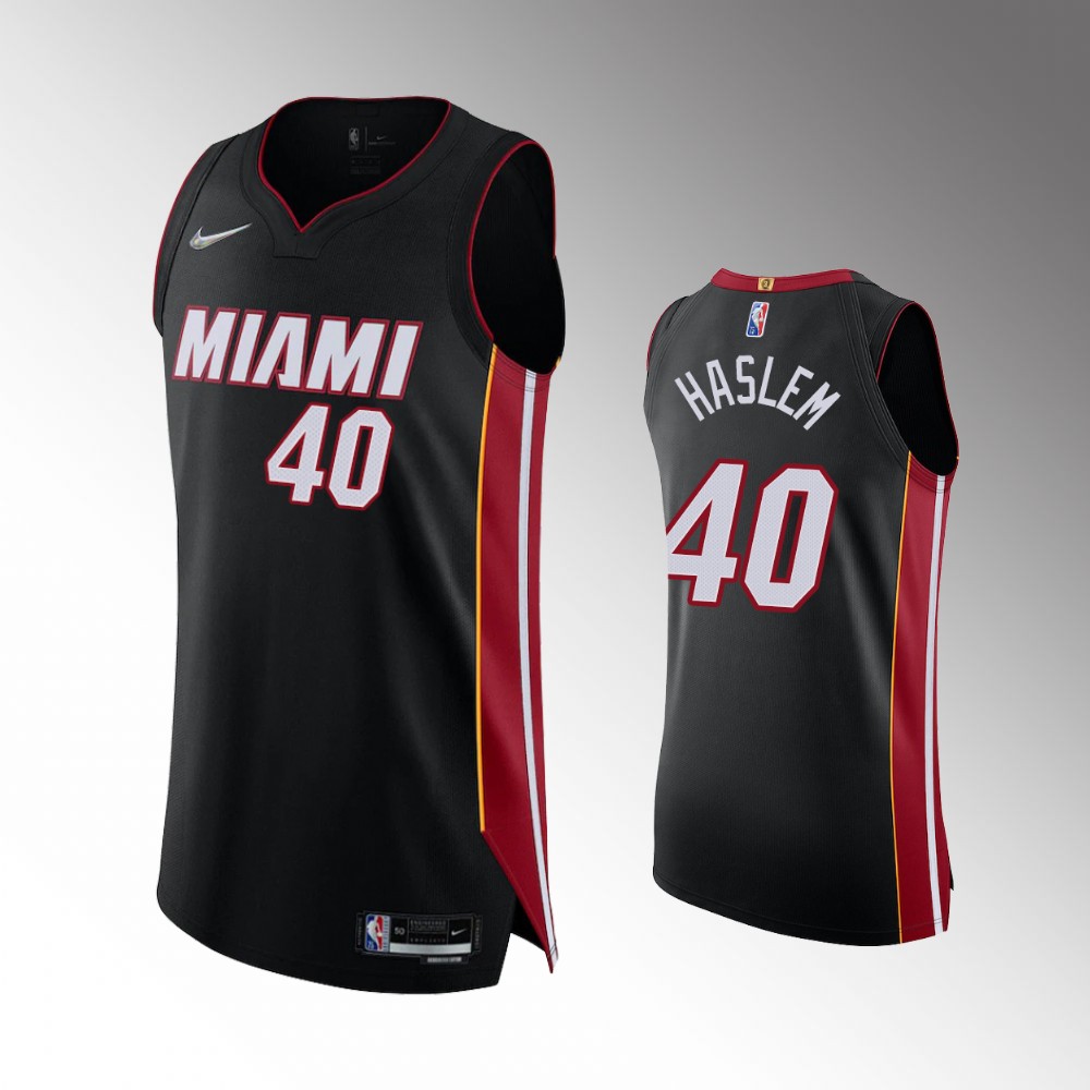 Udonis Haslem Miami Heat Icon Edition Black Authentic Basketball Jersey 2021-22