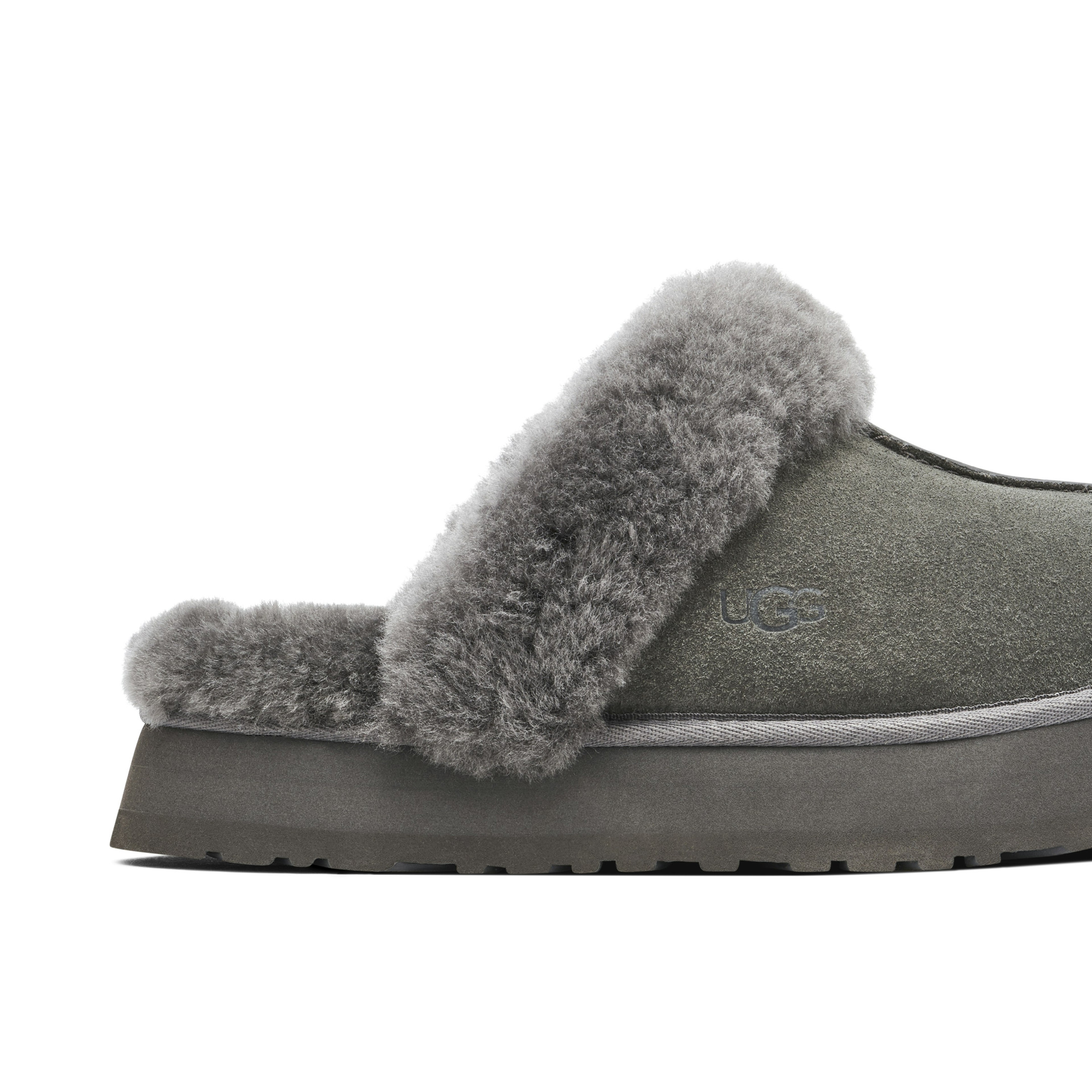 UGG Disquette Slipper Charcoal Womens - Image 4