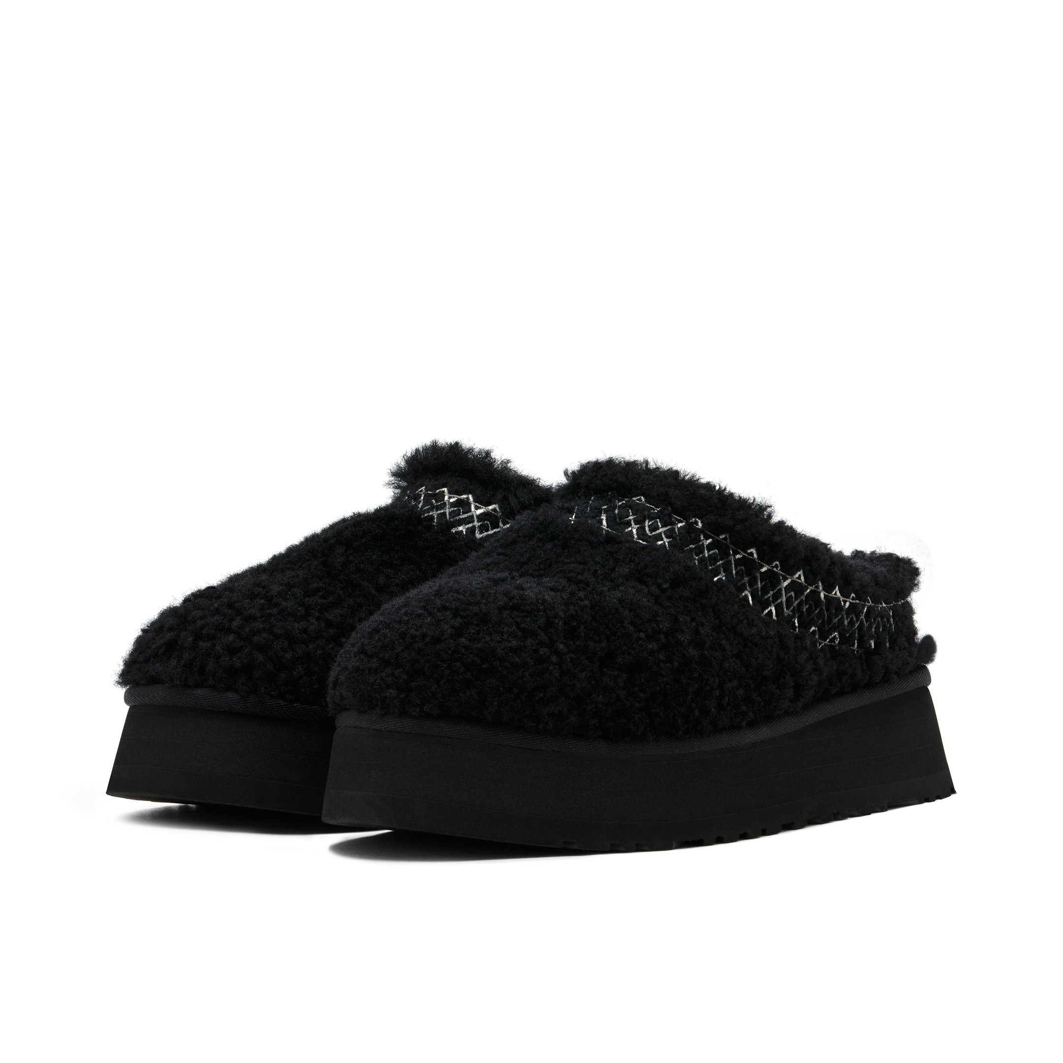 UGG Tazz Slipper Heritage Braid Black - Image 6