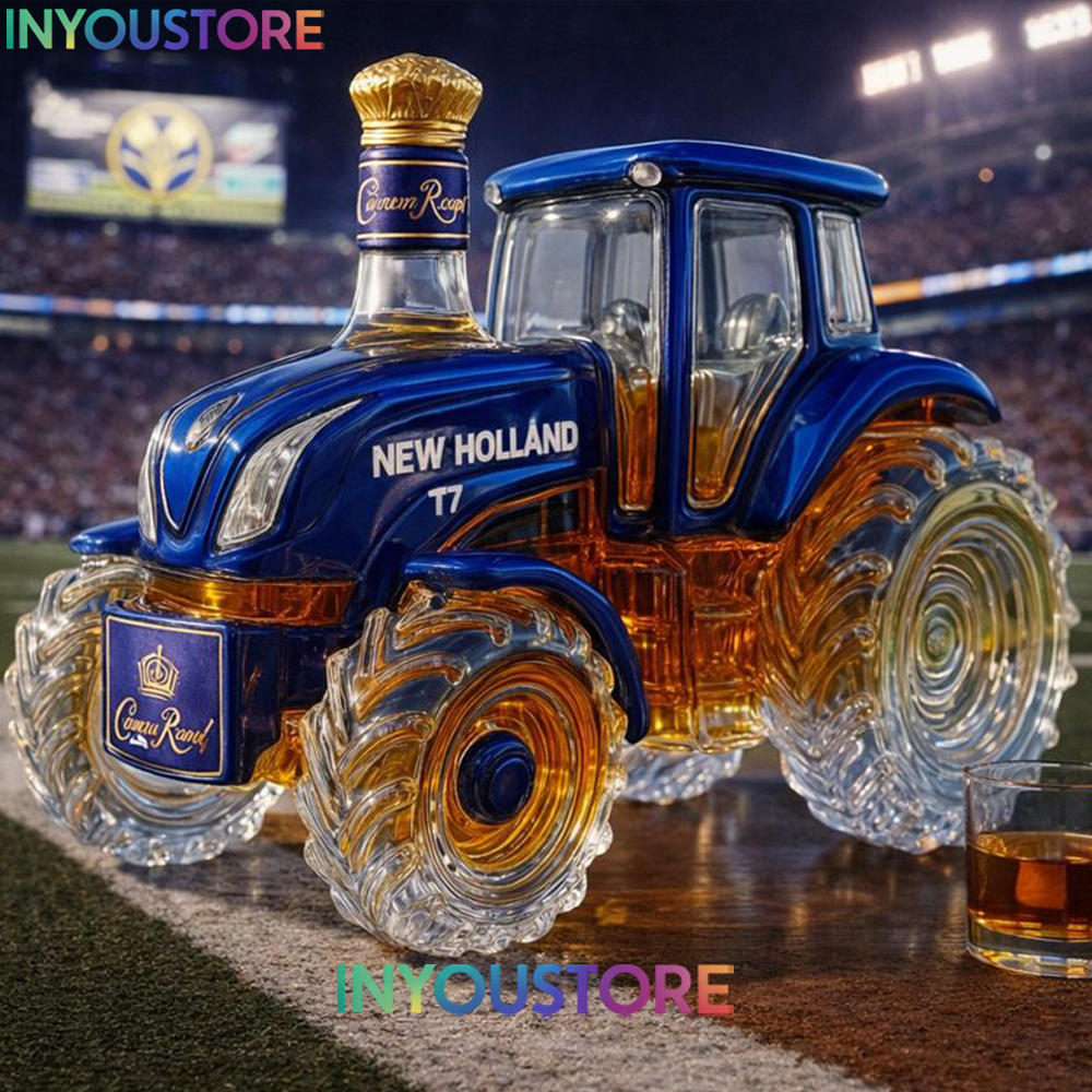 Whiskey Bottle Tractor Shape 10 Oz Novelty Creative Tractor Theme Empty Bottle Hand Blown Decorative Gift For Farmer/alcohol Lover Collector - Image 3