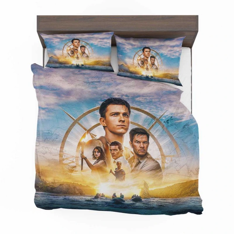Alternative view of Uncharted Thriller Movie Tom Holland Bedding Set - Custom Bedding Set
