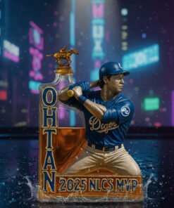 Alternative view of The “Shohei Ohtani Bust” Whiskey Bottles