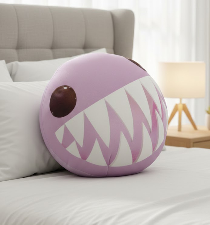 Mouthful of Fun: Adorable Monster Pillow Decor - Image 2