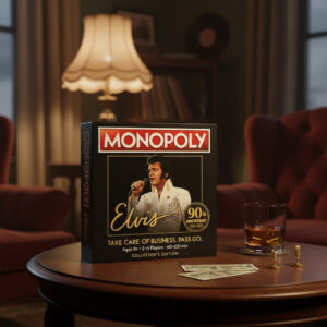 Alternative view of Elvis Presley Monopoly Game 90Th Anniversary Limited Collectors Edition Board Game