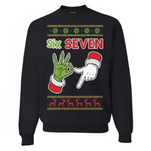 Ugly Christmas Sweater | 6 7 Six Seven | Funny Xmas Sweater