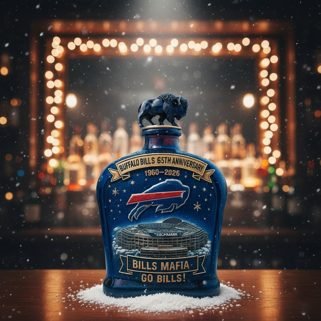 Buffalo Bills 65Th Anniversary Bills Mafia Whiskey Bottle Decanter 2026 - Image 2