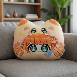 Alternative view of The Big Bite Round Cushion: Scary Cute Decor
