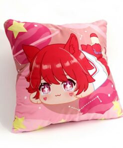 Purple Chomp Face Throw Pillow